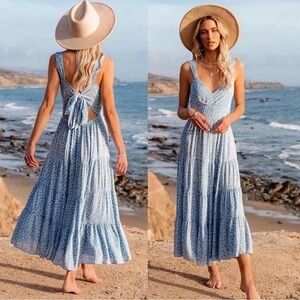 VICI Tie Back Floral Dress